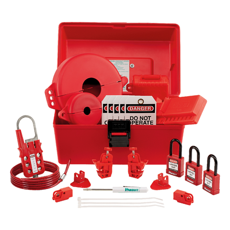 PANDUIT Maintenance/MRO Lockout Kit, Red, 1/KT w PSL-KT-MROAP
